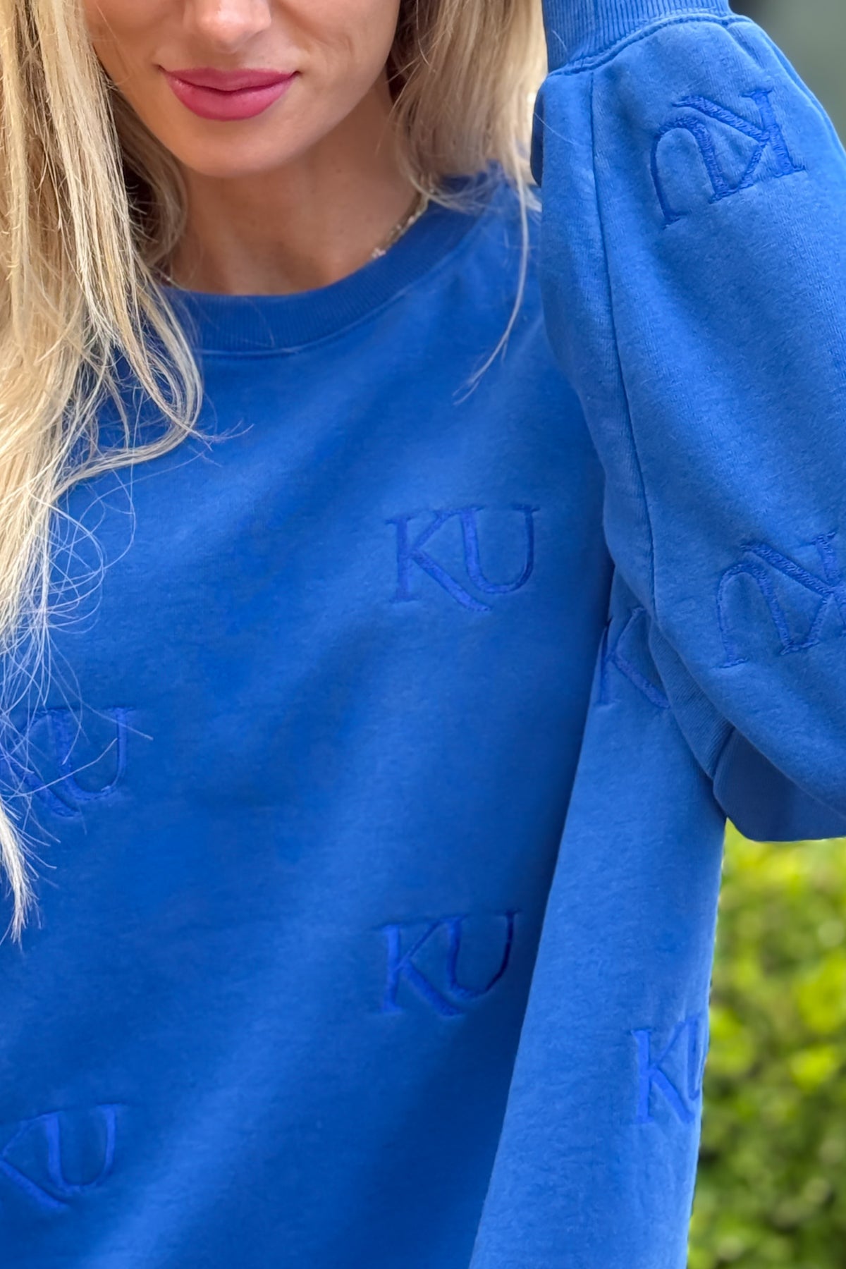 KU Ritter Embroidered Sweatshirt : Royal