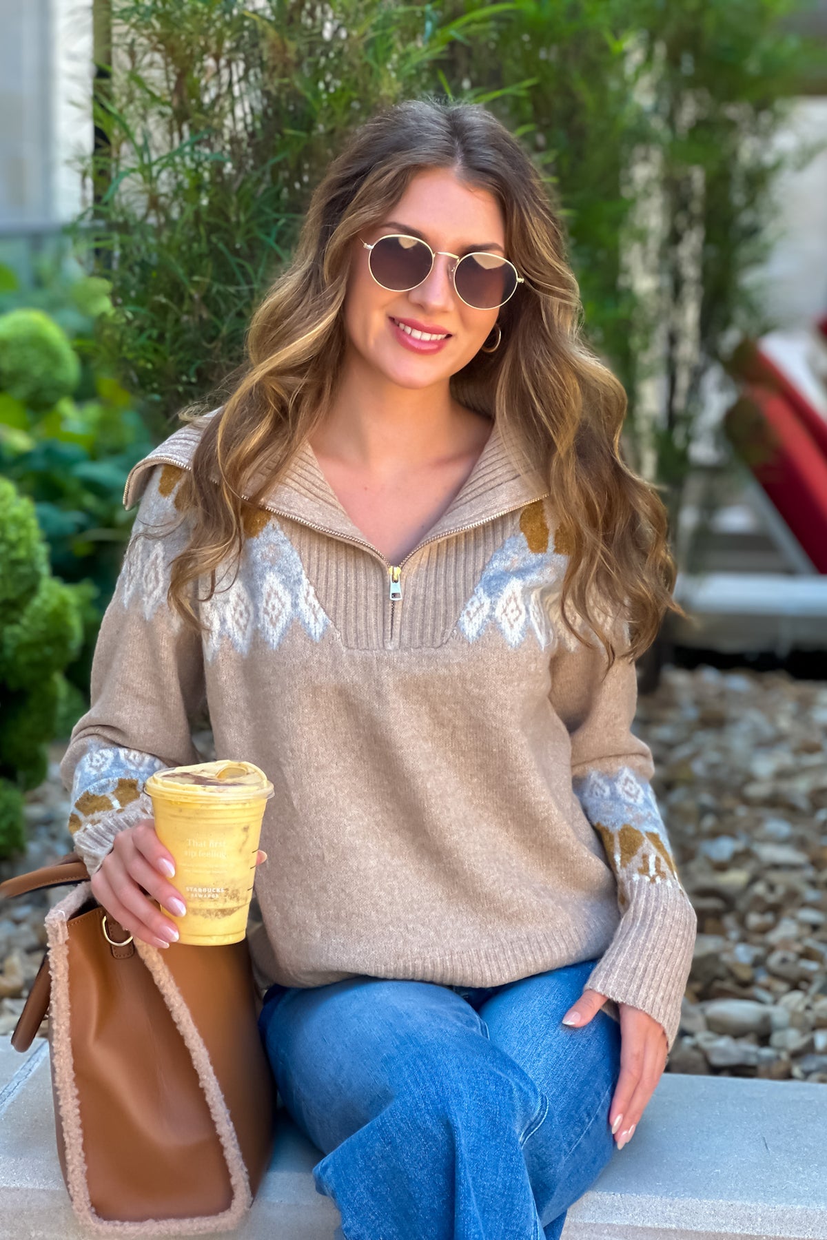 Ouray Sailor collared Sweater : Taupe