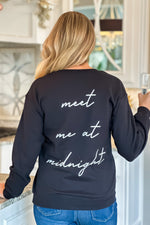 Meet Me At Midnight Sweatshirt : Black