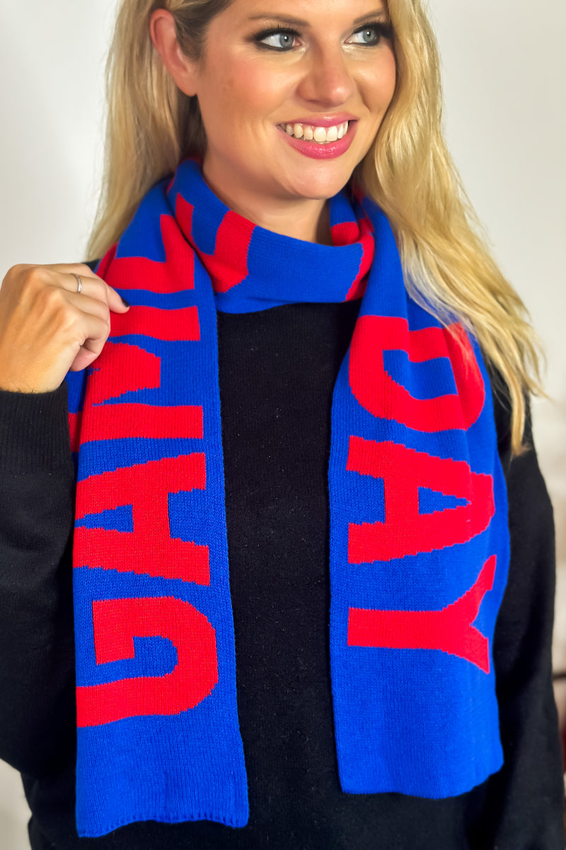 Game Day Scarf : Blue/Red