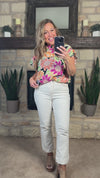 Allyson Floral Top: Yellow