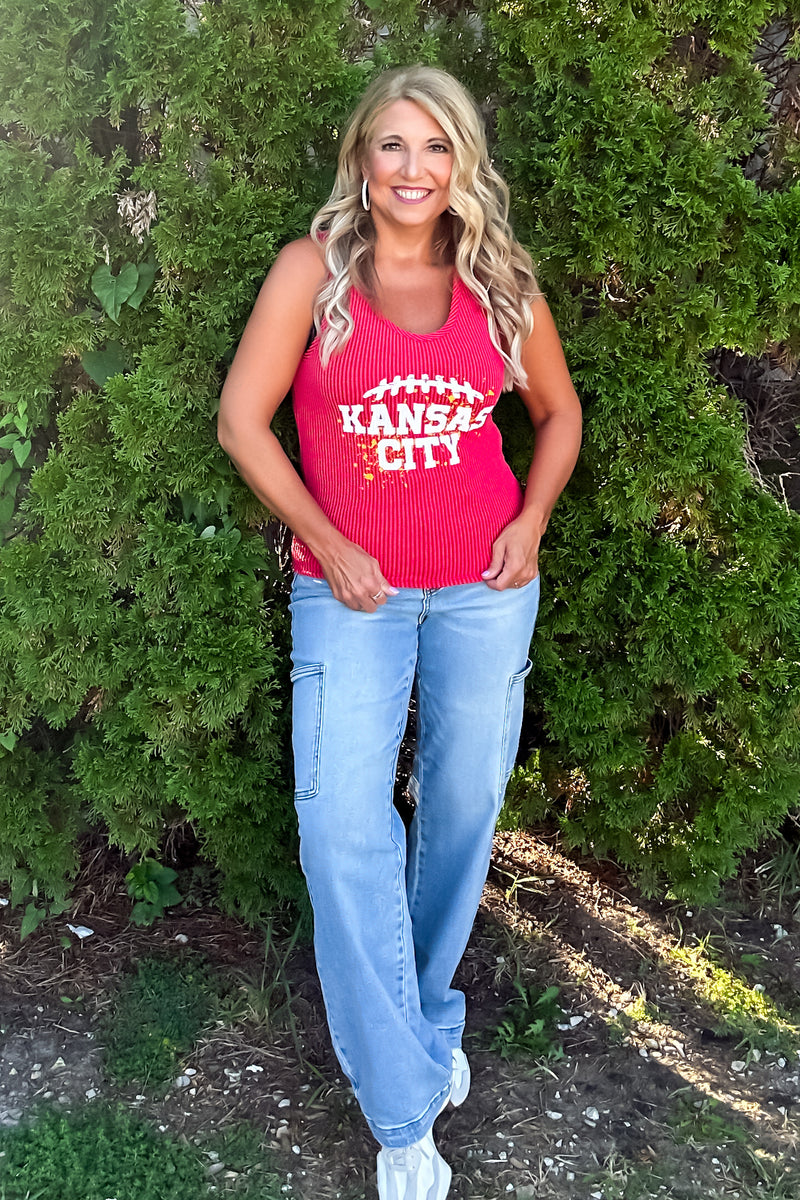 Kansas City Splatter Tank : Red