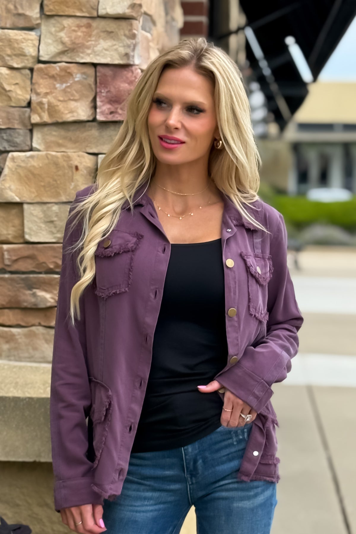 XCVI Sevilla Jacket : Plum