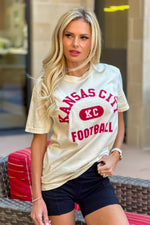 1KC Locker Football Tee : Ivory