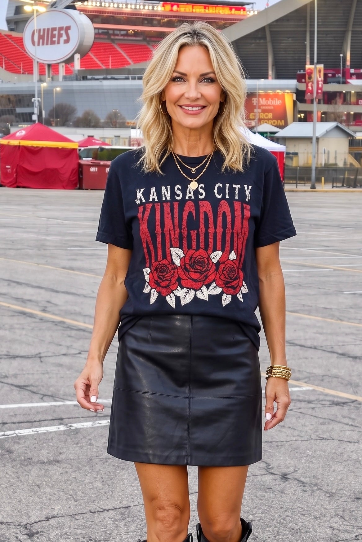 1KC Rose Tee : Black