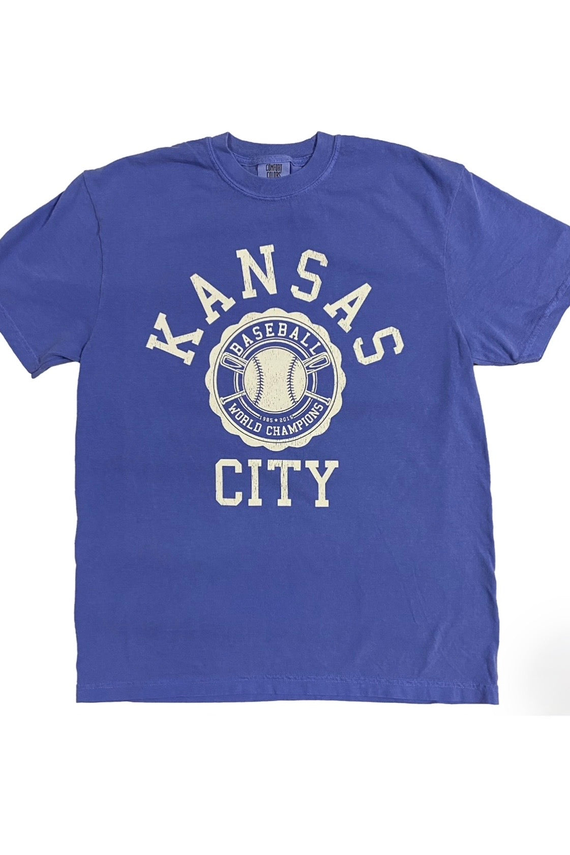 1KC Kansas City Baseball World Champions Tee : Blue