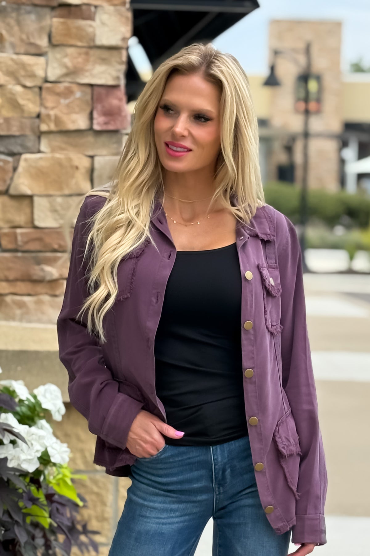 XCVI Sevilla Jacket : Plum