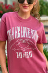 1KC Love Story Tee : Crimson