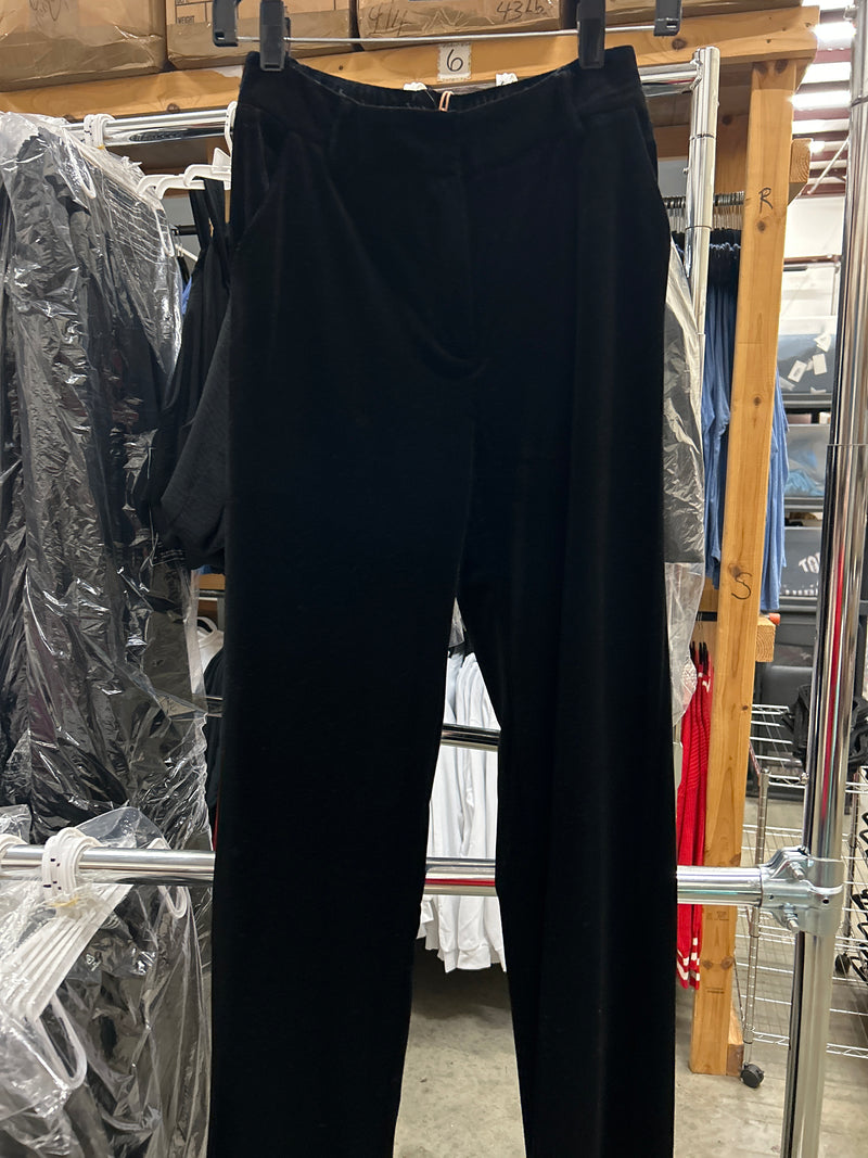 Opal Velour Pants : Black