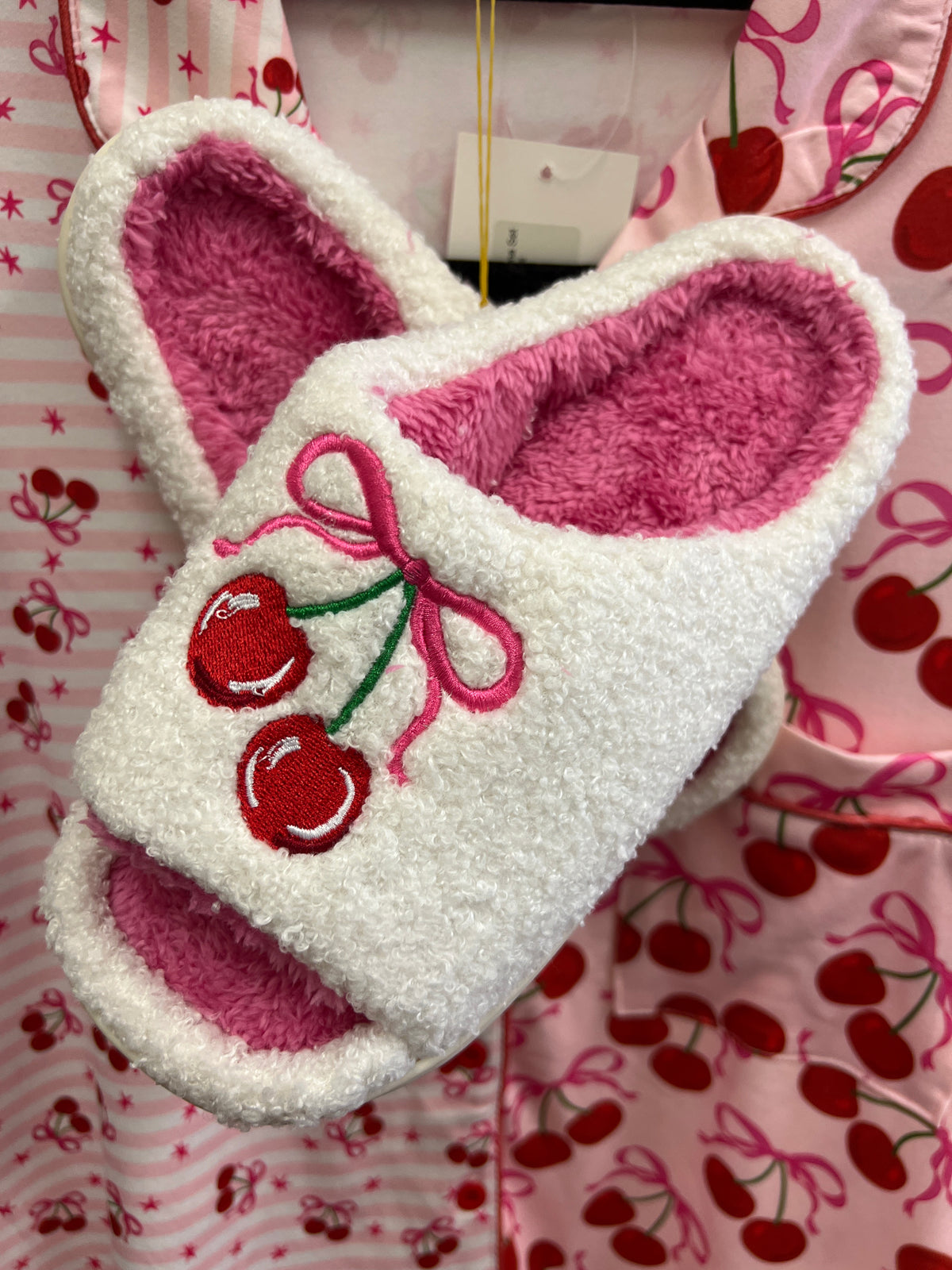 Cherry Bomb Slippers : Pink