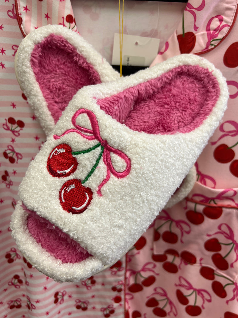 Cherry Bomb Slippers : Pink