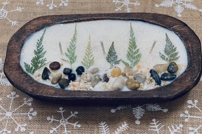 Plaid Rooster Dough Bowls