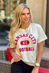 1KC Locker Football Tee : Ivory