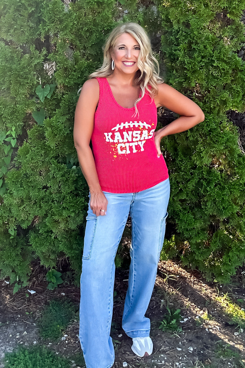 Kansas City Splatter Tank : Red