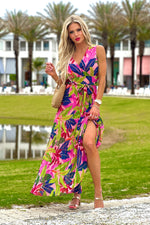 Tribal Brylee Sleeveless Plisee Dress : Teaberry