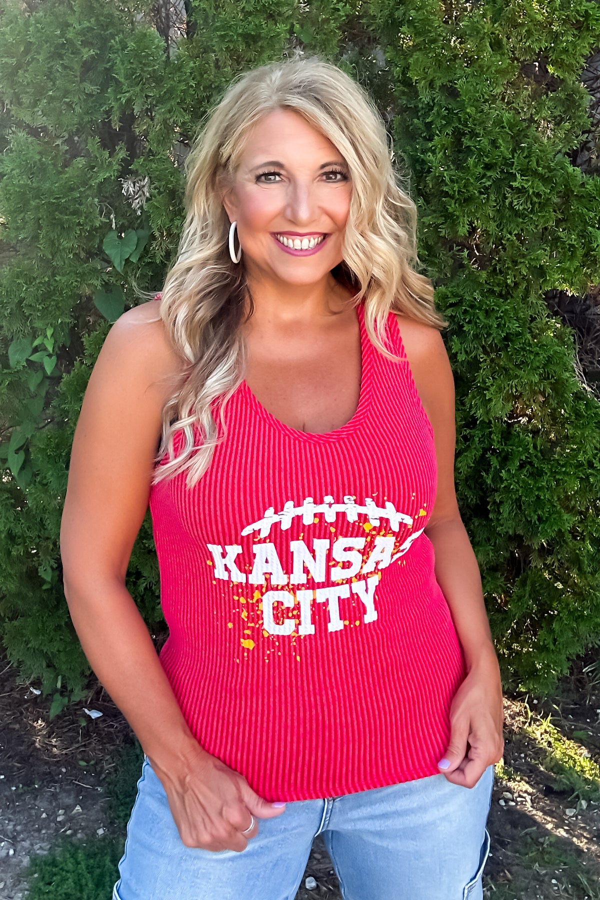 Kansas City Splatter Tank : Red