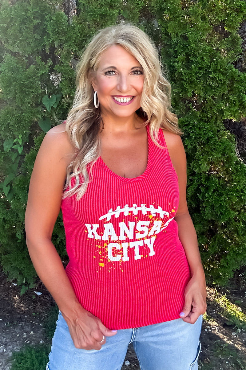 Kansas City Splatter Tank : Red