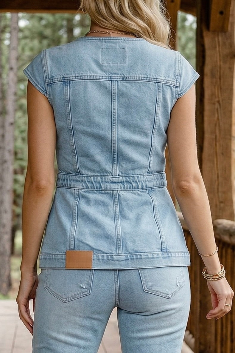 Tribal Stacy Long Sleeveless Jacket : EastCoast