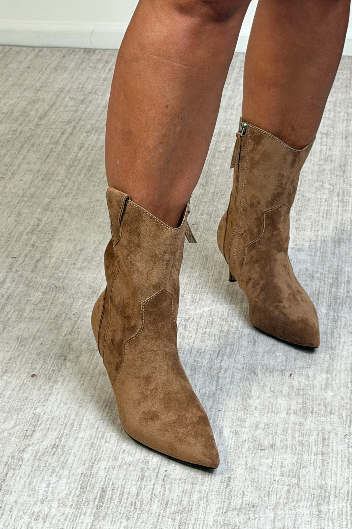 Miim Elise Kittin Heel Boots : Brown