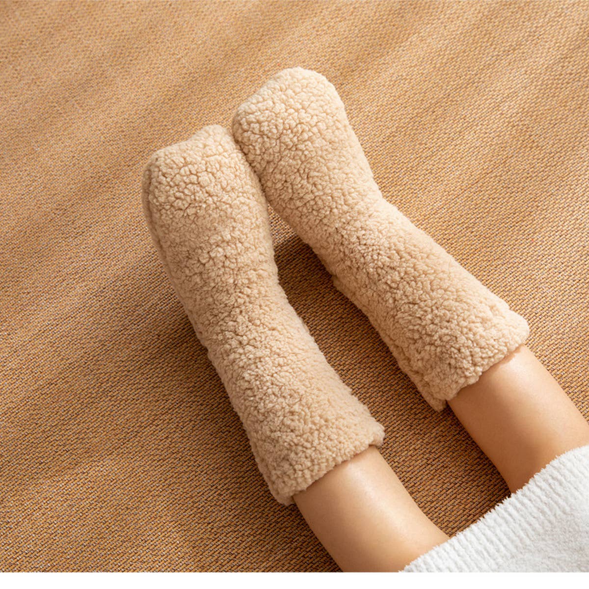 Plush Thick Sock Slippers : 3 colors