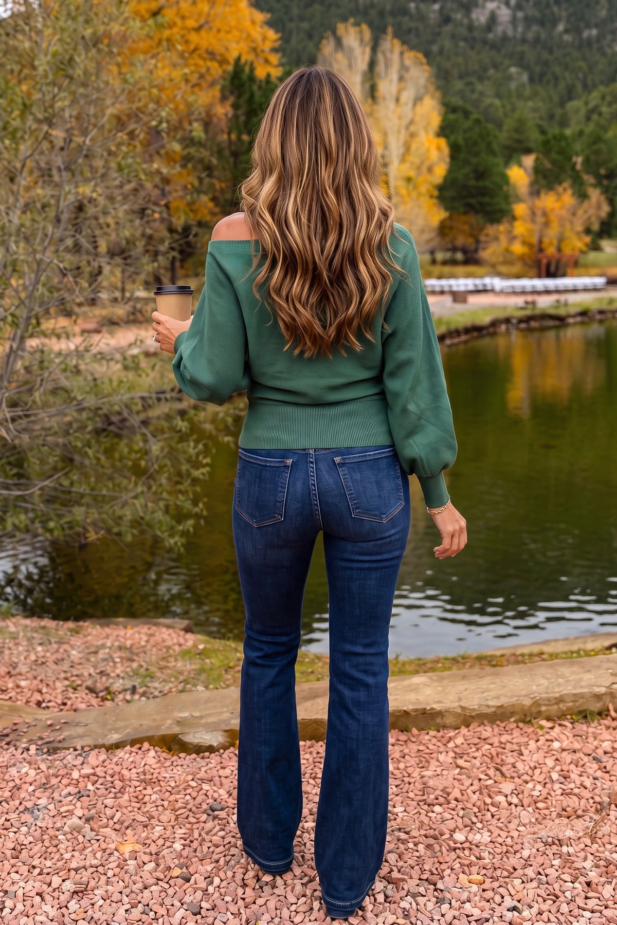 Ailsa Boat Neck Sweater : Hunter Green