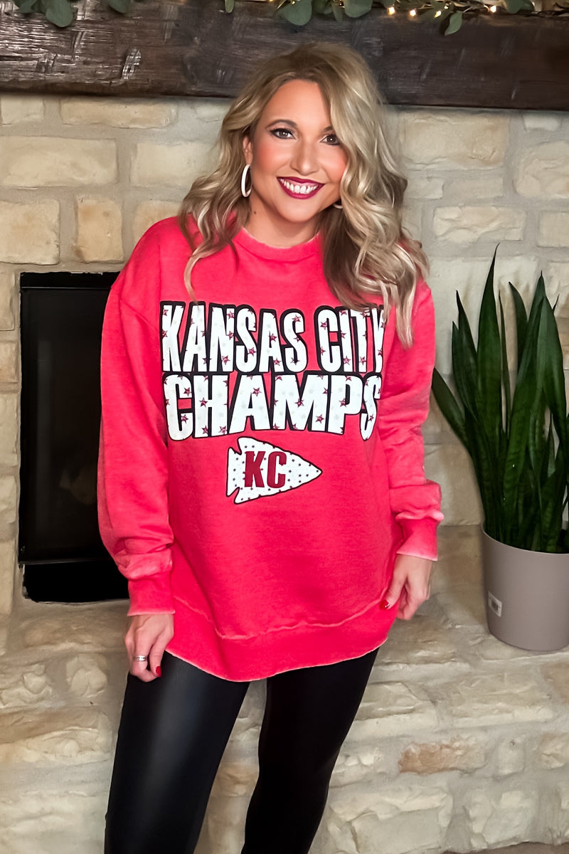 Kansas City Champs Pullover : Vintage Red