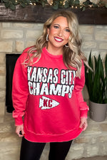 Kansas City Champs Pullover : Vintage Red