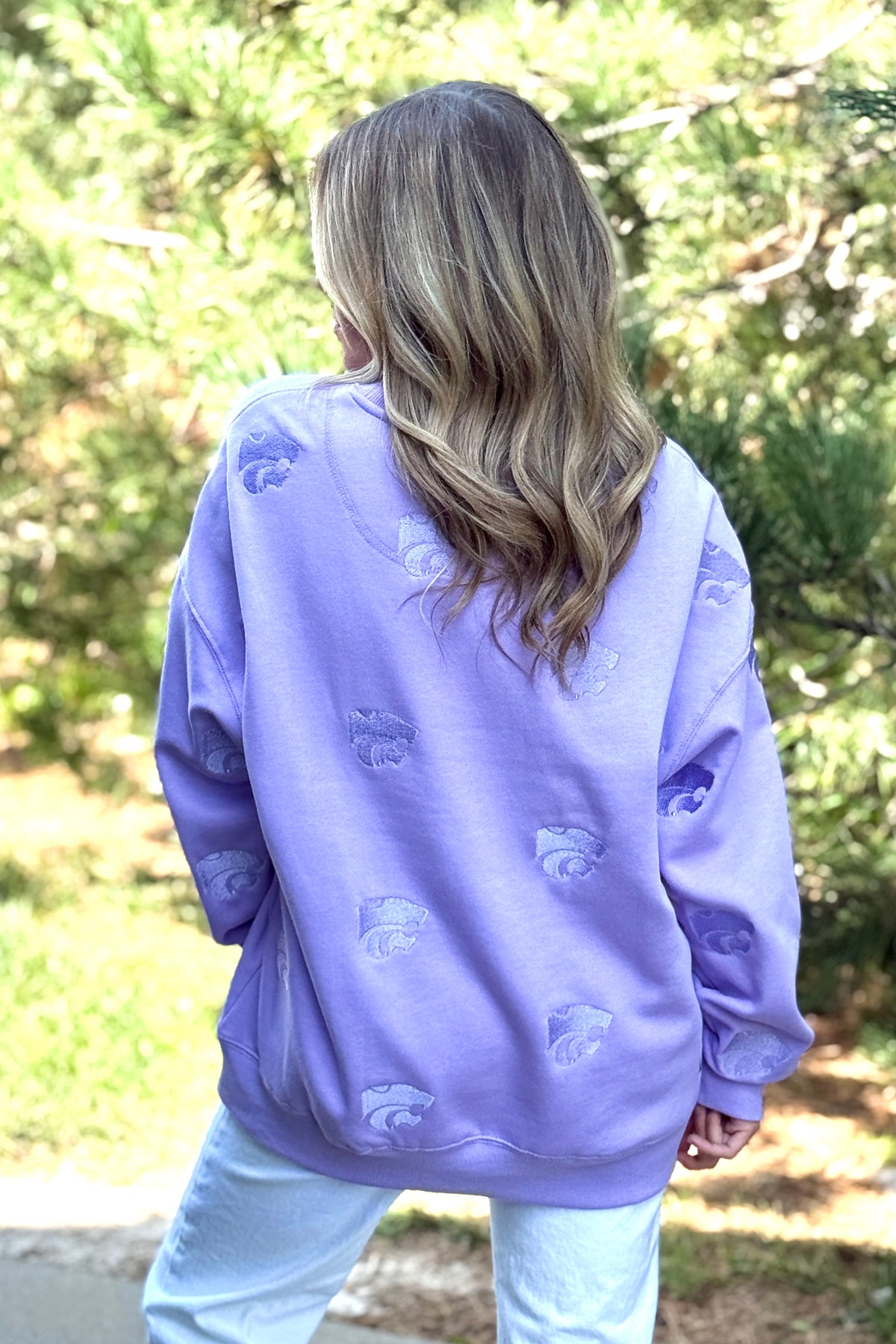 K-State Ritter Embroidered Sweatshirt : Lavender