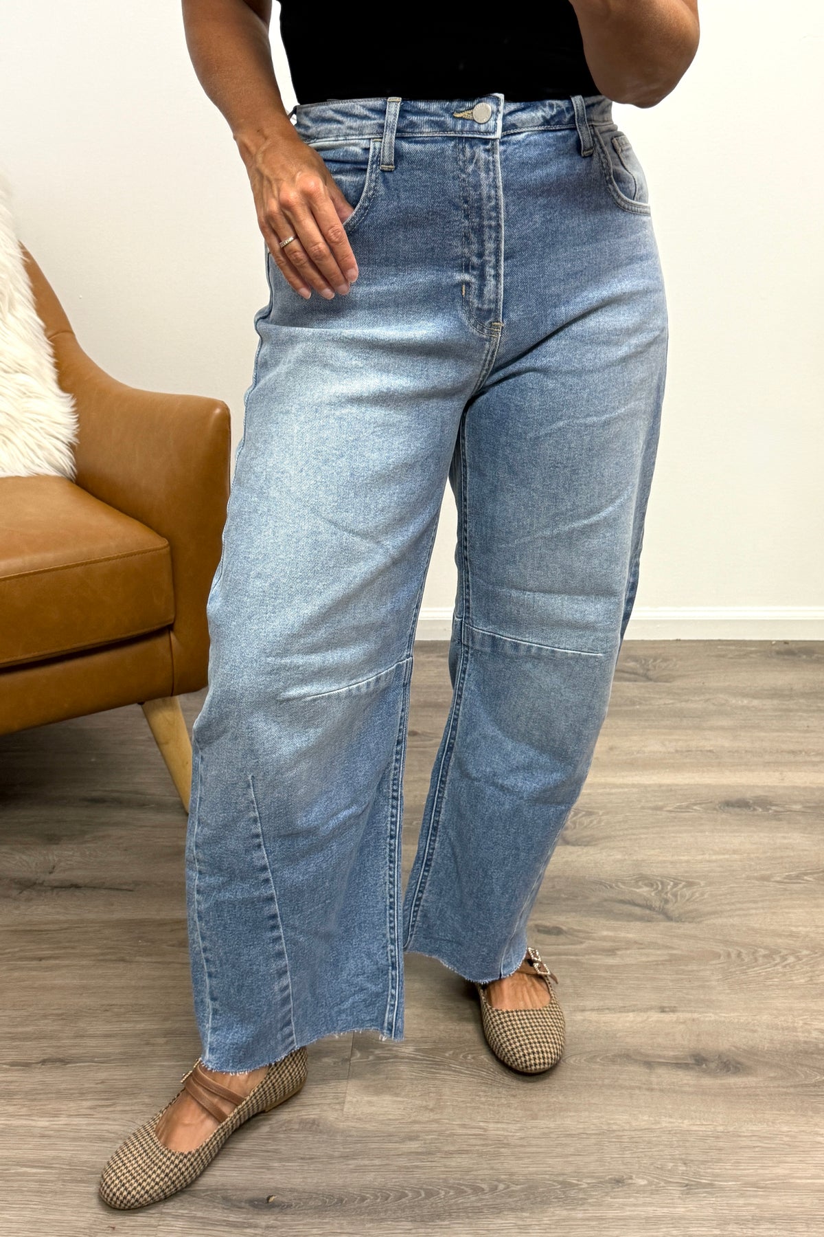 Just Black Panmaco Corena Jean with Seams : Light Denim
