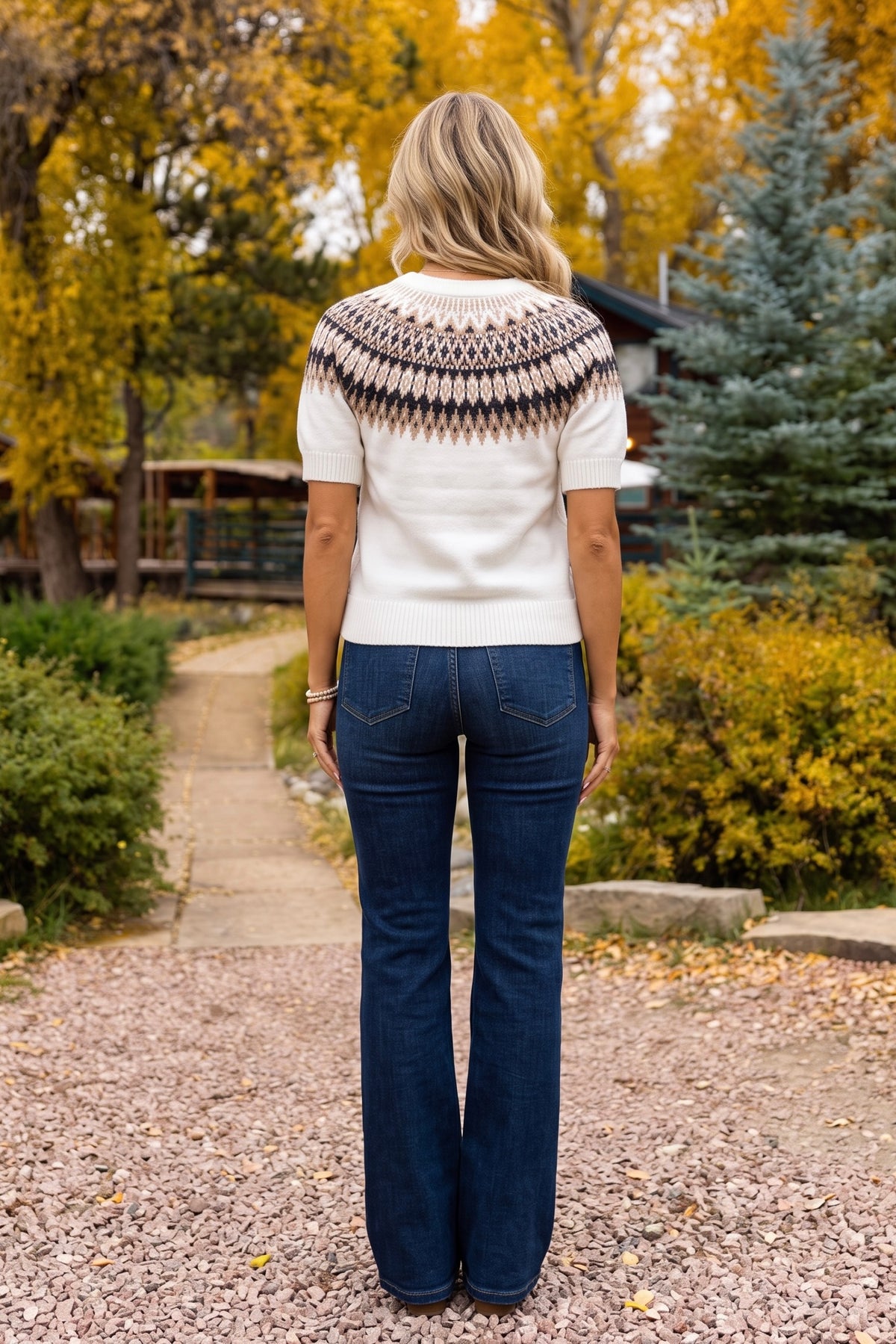 Isidora Short Sleeve Cardigan : Ivory