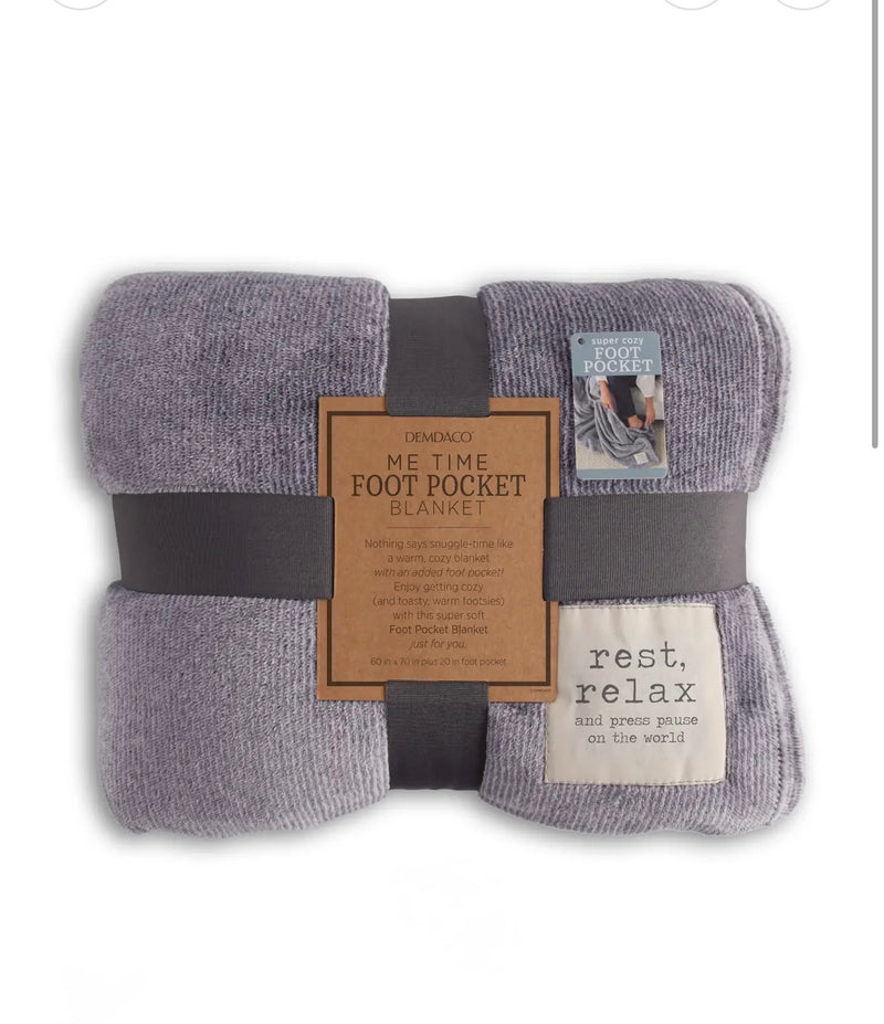 Demdaco Foot Pocket Blanket & Lanters
