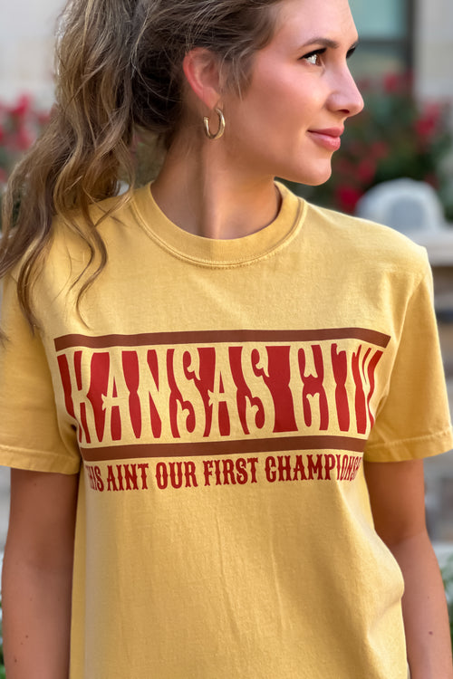 1Kc 1st Champ Tee: Mustard