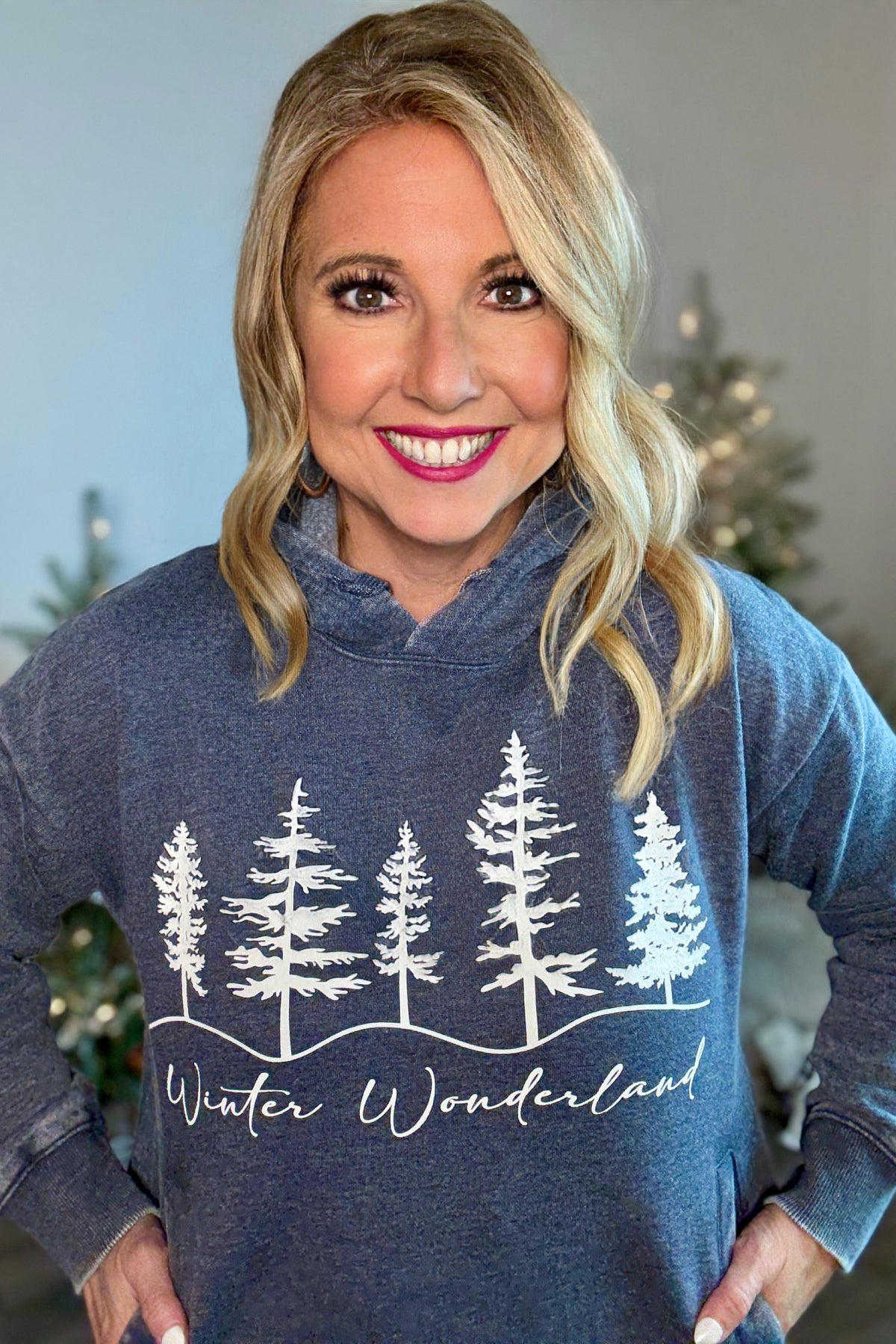 Winter Wonderland Hoodie : Navy