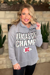 Kansas City Champs Hoodie : Vintage Grey