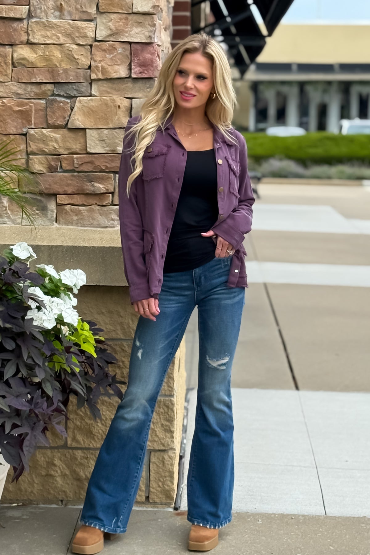 XCVI Sevilla Jacket : Plum