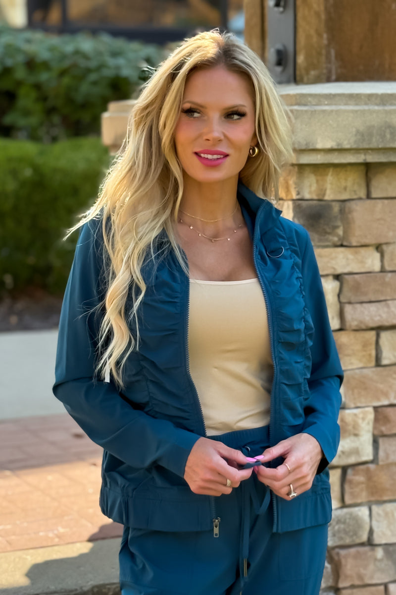 XCVI Ora Momentum Jacket: Navy