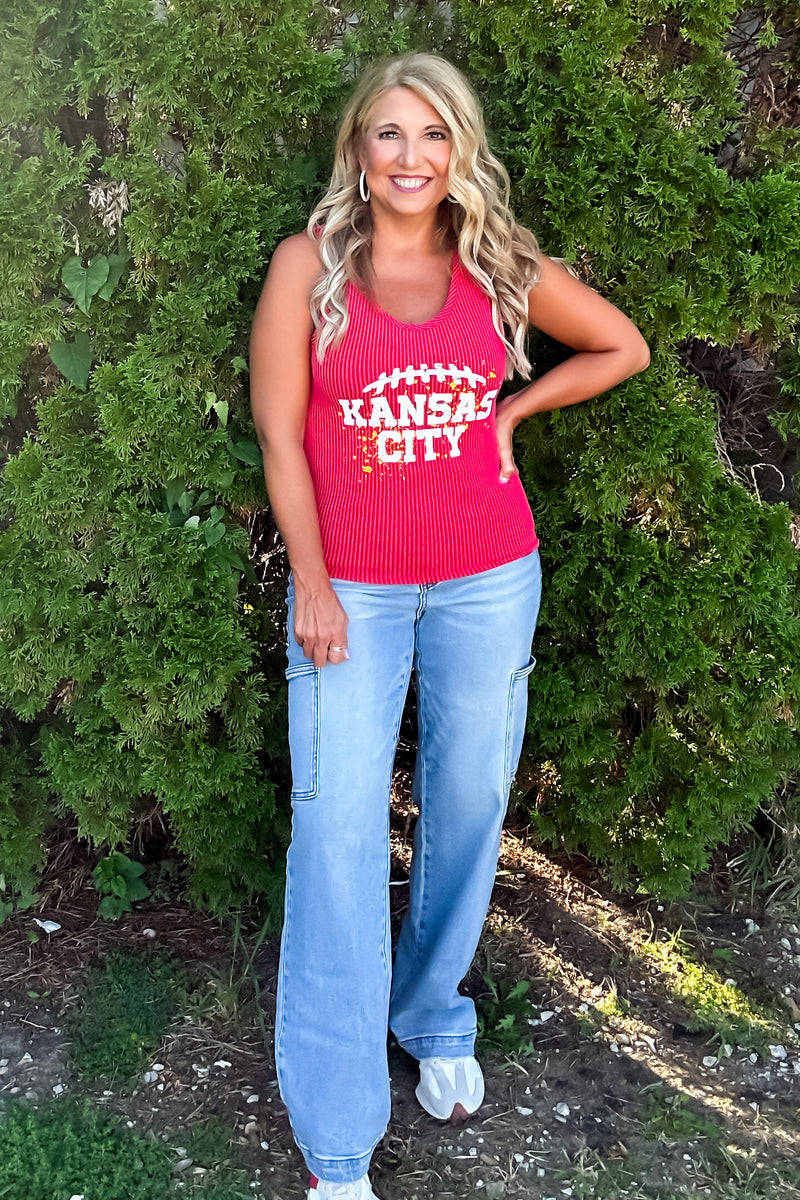 Kansas City Splatter Tank : Red