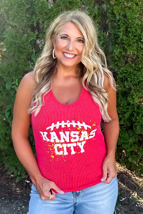 Kansas City Splatter Tank : Red