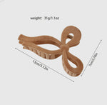 Velour Bow Claw Clip : Black or Brown