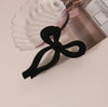 Velour Bow Claw Clip : Black or Brown