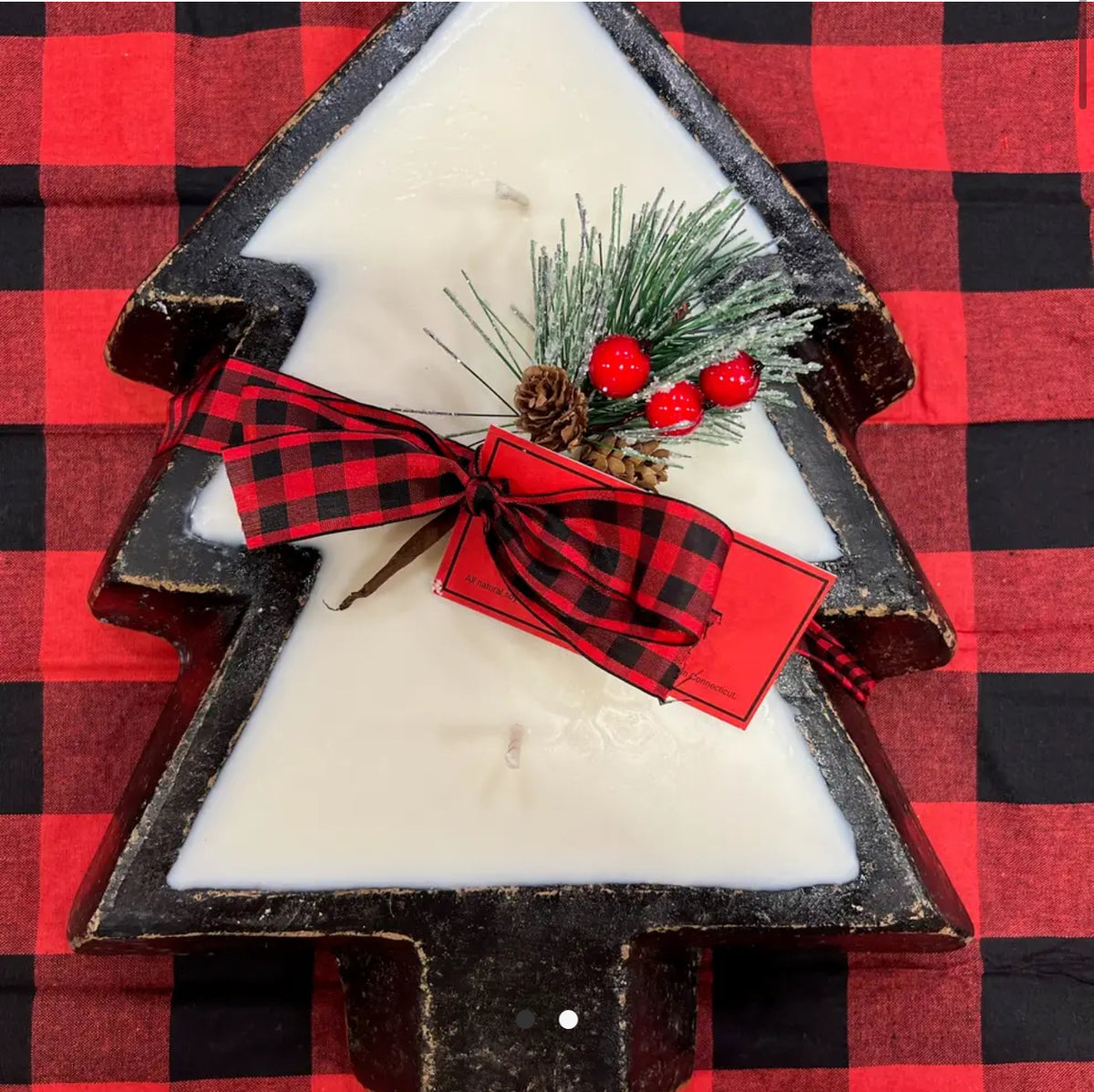 Plaid Rooster Dough Bowls