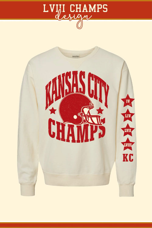 PREORDER! 1KC Kansas City Champs Sweatshirt : Off-White no