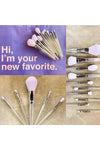 Makeup Brush & Bag Set : Purple Iridescent