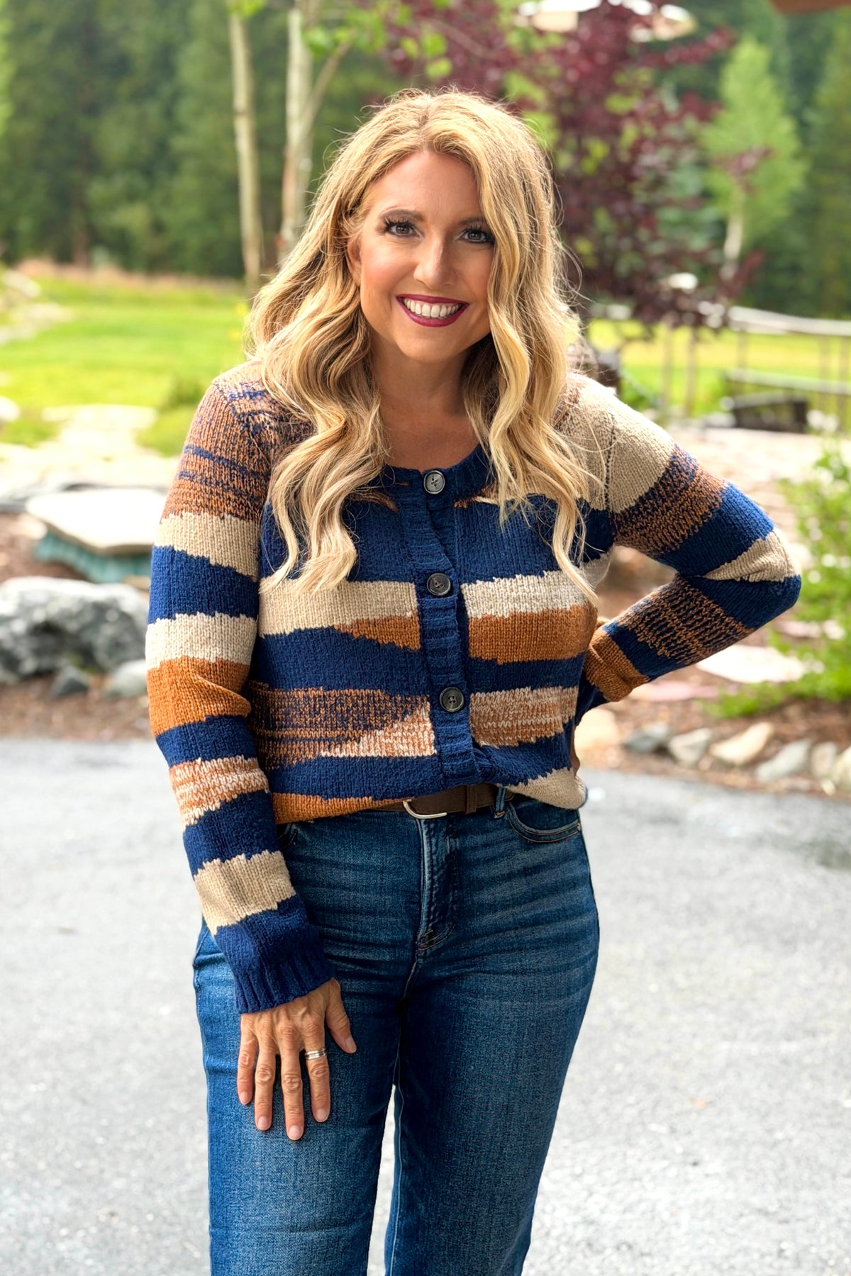 Tribal Reine Sweater Cardigan : Stellar