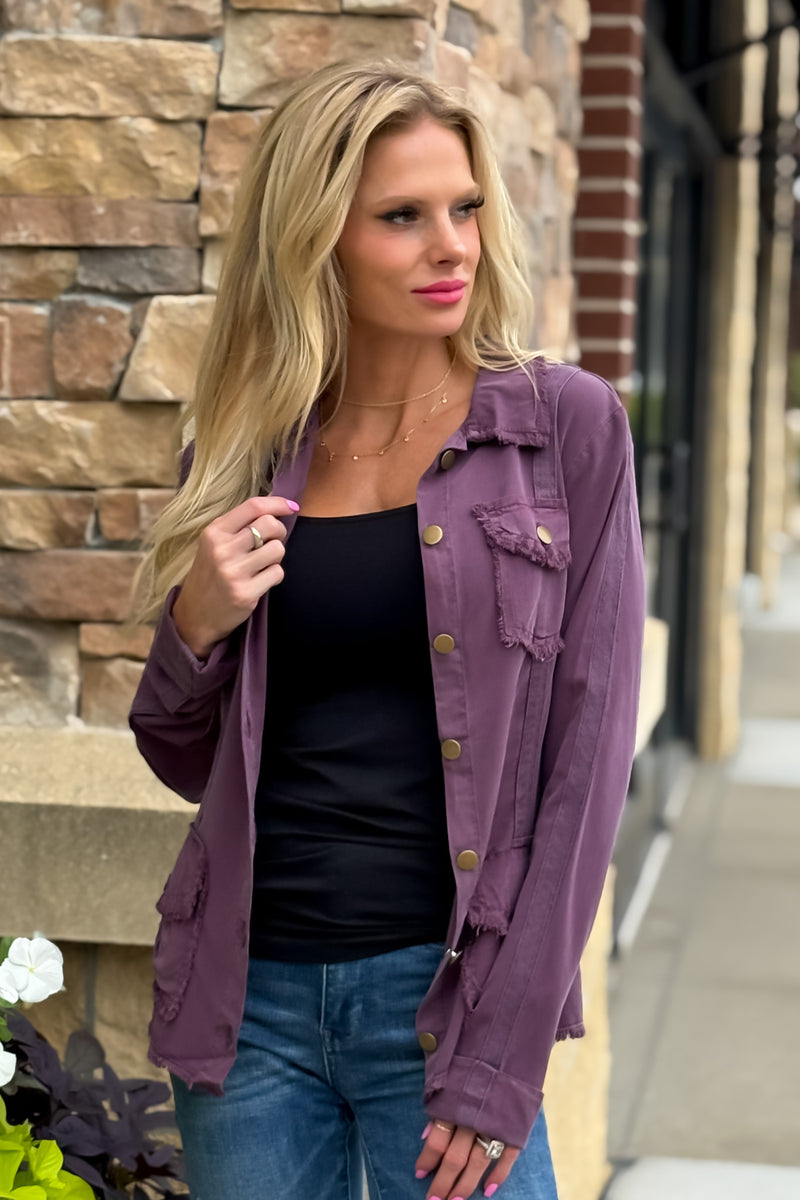 XCVI Sevilla Jacket : Plum