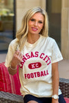 1KC Locker Football Tee : Ivory