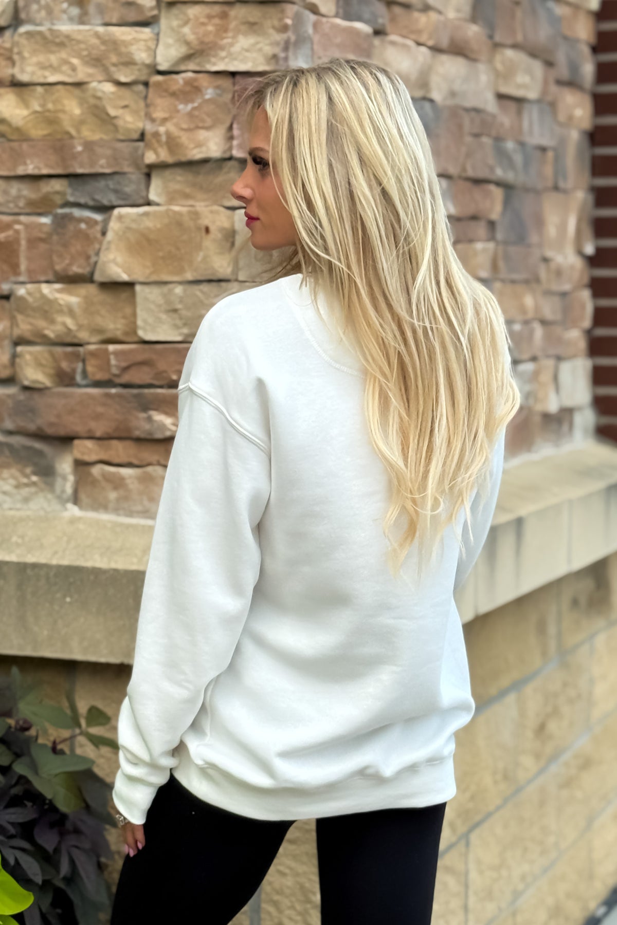 KU Mascot Chenille Sweater : White
