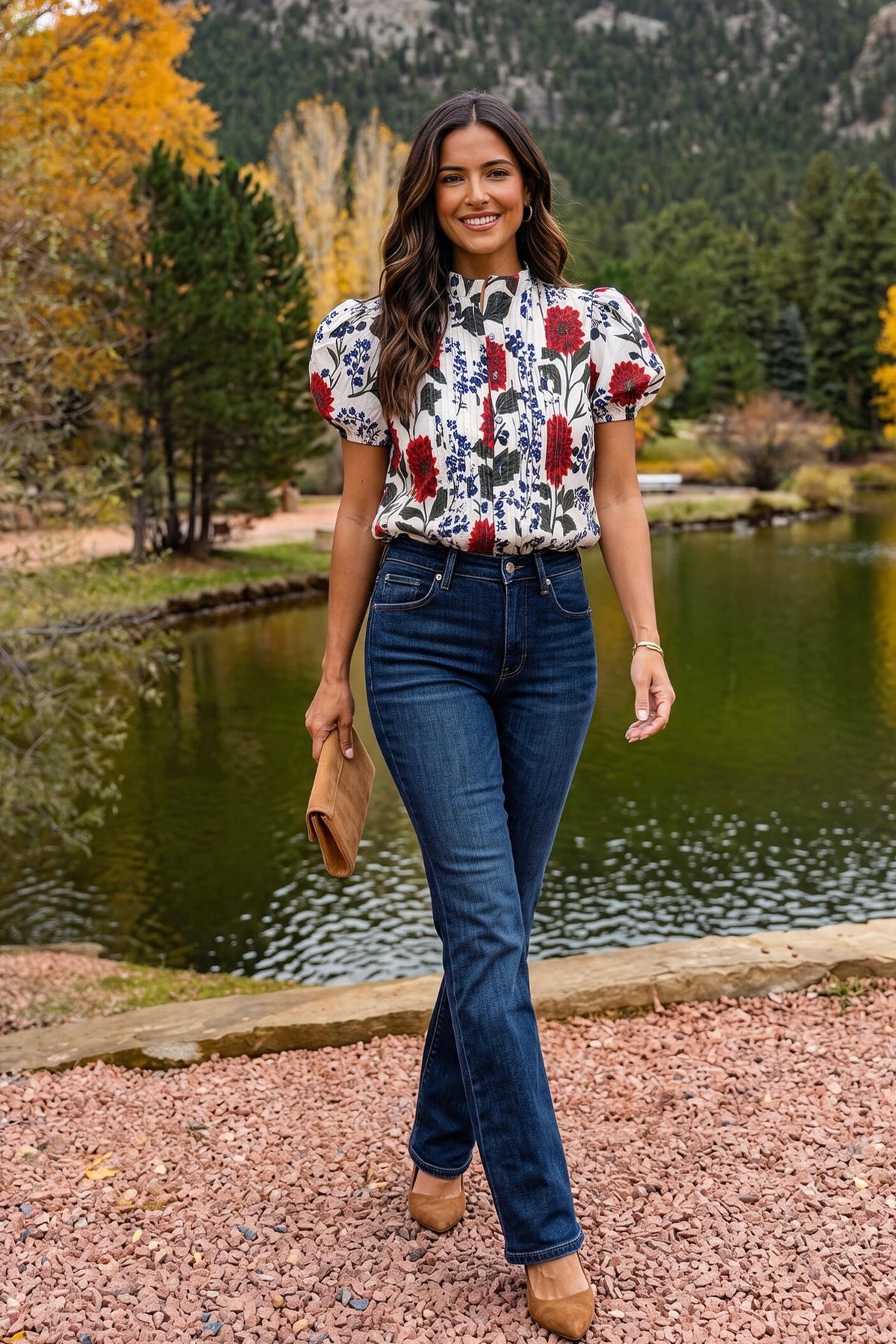 Calluna Button Down Collared Blouse : Ecru