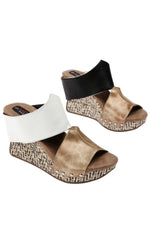 Modzori Reversible Transformable Virginia High-Wedge : White/Gold