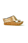 Fluid Argo Reversible Modzori Sandal : Pearl Gold/Black